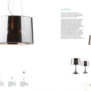 Veioza, lampa de masa LONDON CROMO TL1 BIG 032375 43437 universul-luminii.ro