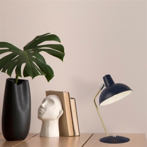Veioza/Lampa de masa metal moderna Aberdeen navy 140077 universul-luminii.ro