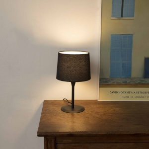 Veioza / Lampa de masa moderna design elegant CONGA mini neagra 64317-03 90197 universul-luminii.ro