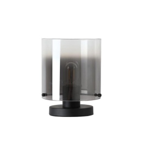 Veioza, Lampa de masa moderna Sweden 1L negru, fumuriu 157587 universul-luminii.ro