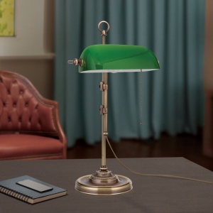 Veioza/Lampa de masa stil clasic HARVARD H-53cm patina/verde 157297 universul-luminii.ro