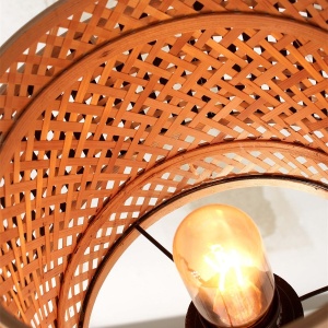 Veioza / Lampa eco din bambus Bhutan nat/round 2520 bl/nat 178407 universul-luminii.ro