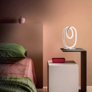 Veioza LED design modern Diva, auriu, alb sau titan 227197 universul-luminii.ro