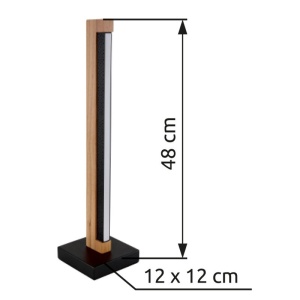 Veioza LED design natural lemn STARLA 240877 universul-luminii.ro