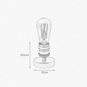 Veioza minimalista din alama Vesta - Img 3