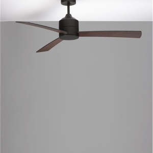 Ventilator de tavan cu telecomanda design modern AXEL negru/nuc 108637 universul-luminii.ro