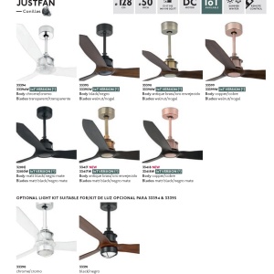 Ventilator de tavan cu telecomanda design modern JUST FAN negru 80817 universul-luminii.ro