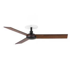 Ventilator incastrabil tavan cu telecomanda RUDDER 3 S negru/nuc