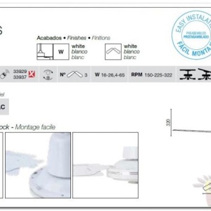 Ventilator modern cu regulator de perete diam.120cm Eco Indus 33005 46817 universul-luminii.ro