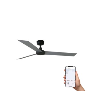 Ventilator tavan smart sistem TUYA si telecomanda CRUISER L negru/aluminiu
