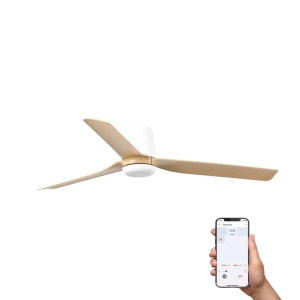 Ventilator tavan smart sistem TUYA si telecomanda PUNT TUB M alb/artar - Img 2