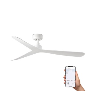 Ventilator tavan smart sistem TUYA si telecomanda ROCKER M alb