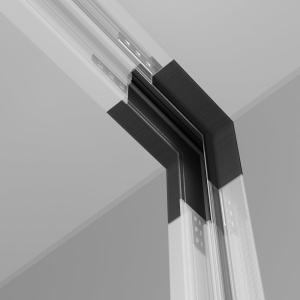 Accesoriu, ANGLE-CONNECTOR pentru sinele magnetice incastrabile Exility 12,5mm - Img 2