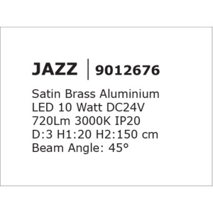 Accesoriu, Corp de iluminat pentru sina magnetica Buxton, Loop sau Sign, JAZZ 10 Watt alama 80328 universul-luminii.ro