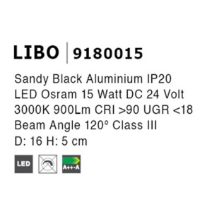 Accesoriu Libo 15W, Corp de iluminat pentru sistemul magnetic-decorativ MAGNA 192518 universul-luminii.ro