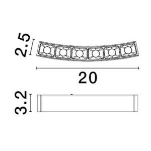 Accesoriu, Modul LED pentru sina magnetica Halo diametru 150cm 162098 universul-luminii.ro