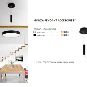Accesoriu pentru suspendare plafoniere LED MONZA II alb ZZ AZ3453 81088 universul-luminii.ro