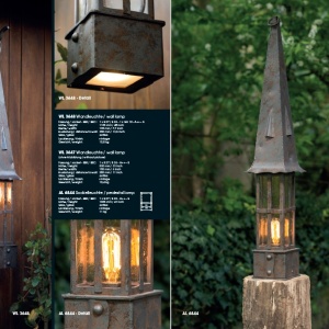 Aplica 1/2 iluminat exterior din fier forjat design rustic WL 3611 178718 universul-luminii.ro