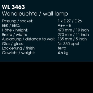 Aplica 1/2 iluminat exterior din fier forjat, WL 3463 175958 universul-luminii.ro
