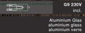 Aplica Aluminium Amoena 56444-1 173368 universul-luminii.ro