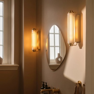 Aplica baie IP44 design elegant art-deco Nimal brass