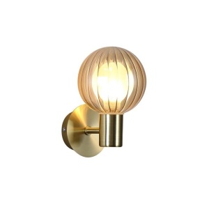 Aplica baie Protectie IP44 metal alama, sticla champagne Luminsphere 627328 universul-luminii.ro