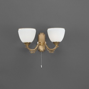 Aplica clasica design italian din alama si sticla 8651 RA-A. 8651/2 101368 universul-luminii.ro