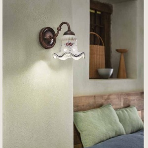 Aplica clasica realizata manual din ceramica CHIETI 127978 universul-luminii.ro