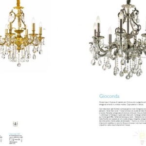 Aplica cristal Venezian argintiu GIOCONDA AP2 ARGENTO 044910 46708 universul-luminii.ro