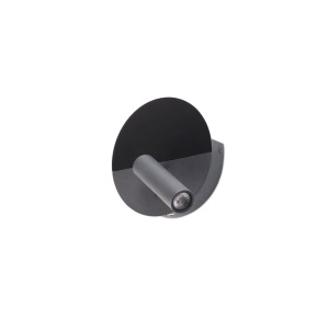 Aplica cu reader LED directionabil stil minimalist DUAS USB C negru - Img 5