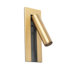 Aplica cu reader LED directionabil stil minimalist GABO bronz