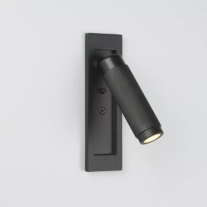 Aplica cu reader LED incastrabila perete Kings Cross neagra