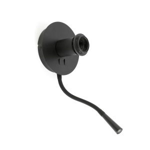 Aplica cu reader LED moderna design elegant LUPE negru/bej 84208 universul-luminii.ro