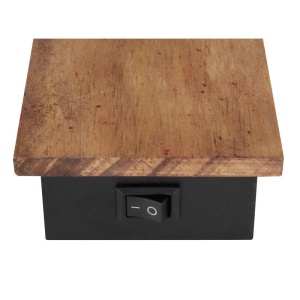 Aplica cu spot directionabil design modern CLAUDE negru, maro 210658 universul-luminii.ro