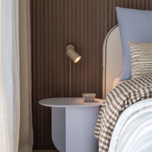 Aplica cu spot GU10 minimalist din aluminiu sand Milan