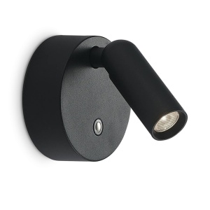 Aplica cu spot LED BEAN AP ROUND RECHARGEABLE NERO