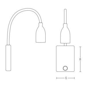 Aplica cu spot LED stil minimalist Hotel alba 233818 universul-luminii.ro