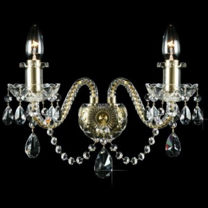 Aplica de perete 2 brate cristal Bohemia N21 009/02/1 - Img 1