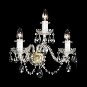 Aplica de perete 3 brate cristal Bohemia N21 009/03/1-A; lip - Img 1