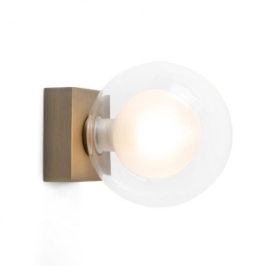 Aplica de perete baie cu protectie IP44 PERLA Bronze 40087