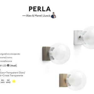 Aplica de perete baie cu protectie IP44 PERLA Chrome 40086 61138 universul-luminii.ro