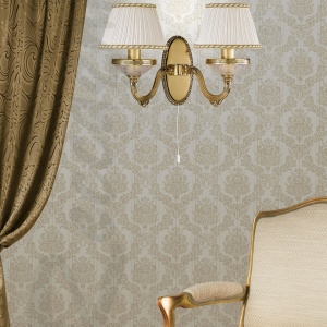 Aplica de perete clasica cu 2 brate din alama design italian 6502 204488 universul-luminii.ro