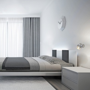 Aplica de perete cu 1 spot design modern BASIL crom satin 5379 RX - Img 3