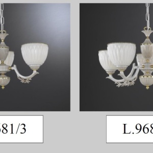 Aplica de perete cu 2 brate design italian din alama 9681 116908 universul-luminii.ro