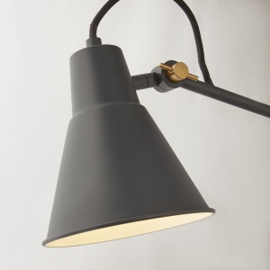 Aplica de perete cu brat articulat Swing gri 136468 universul-luminii.ro