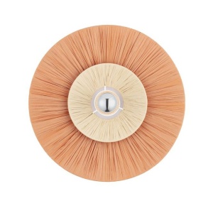 Aplica de perete cu design texturat Nora caramiziu/ natur