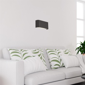 Aplica de perete cu lumina ambientala LED Match Box negru 110898 universul-luminii.ro