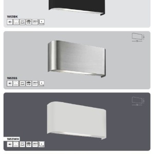 Aplica de perete cu lumina ambientala LED Match Box negru 207778 universul-luminii.ro