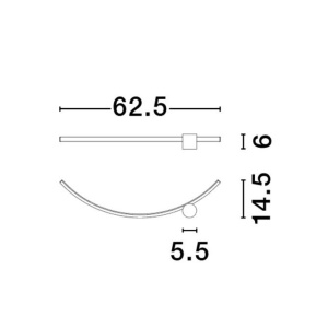 Aplica de perete cu lumina ambientala LED Wave 148338 universul-luminii.ro