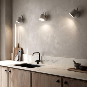 Aplica de perete, cu mufa usb, design modern Angle gri 2120601010 NL 197298 universul-luminii.ro